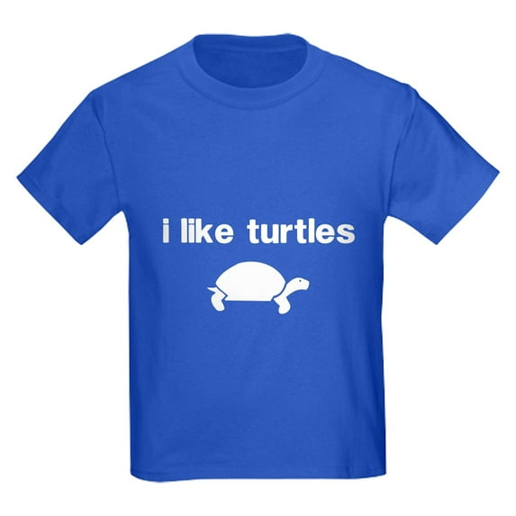 CafePress - I Like Turtles T Shirt - Dark T-Shirt Kids XS-XL