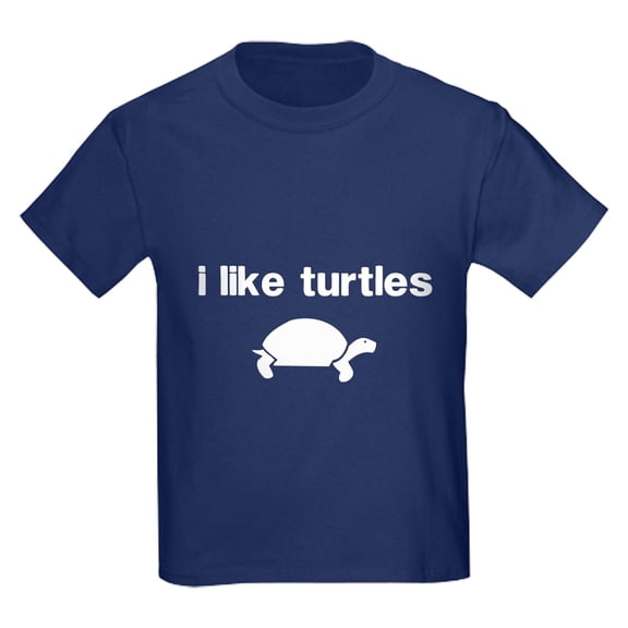 CafePress - I Like Turtles T Shirt - Dark T-Shirt Kids XS-XL