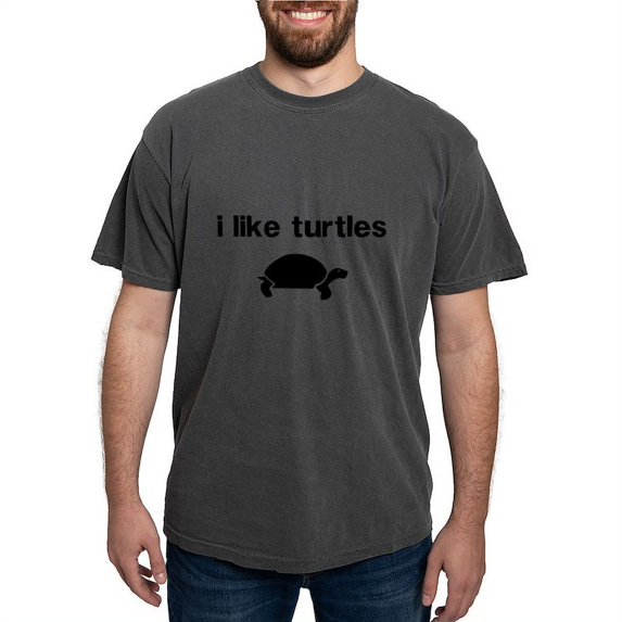 CafePress - I Like Turtles T Shirt - Mens Comfort Colors Shirt