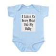 thumbnail image 1 of CafePress - I Listen To Heavy Metal With My Daddy Infant Bodys - Baby Light Bodysuit, Size Newborn - 24 Months, 1 of 4