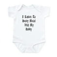 thumbnail image 1 of CafePress - I Listen To Heavy Metal With My Daddy Infant Bodys - Baby Light Bodysuit, Size Newborn - 24 Months, 1 of 4