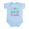 thumbnail image 1 of CafePress - I Love 80'S Music Infant Bodysuit - Baby Light Bodysuit, Size Newborn - 24 Months, 1 of 4