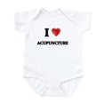 thumbnail image 1 of CafePress - I Love ACUPUNCTURE Body Suit - Baby Light Bodysuit, Size Newborn - 24 Months, 1 of 4