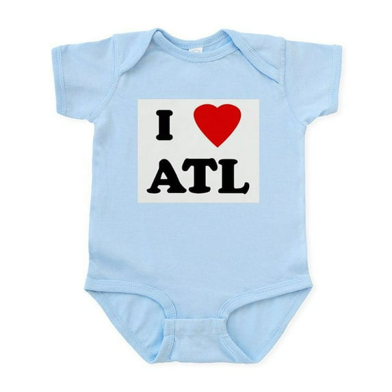CafePress - I Love ATL Infant Bodysuit - Baby Light Bodysuit, Size Newborn - 24 Months