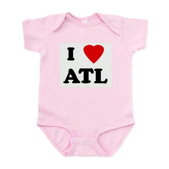 CafePress - I Love ATL Infant Bodysuit - Baby Light Bodysuit, Size Newborn - 24 Months