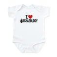 thumbnail image 1 of CafePress - I Love Archaeology Infant Bodysuit - Baby Light Bodysuit, Size Newborn - 24 Months, 1 of 4