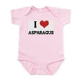 thumbnail image 1 of CafePress - I Love Asparagus Infant Creeper - Baby Light Bodysuit, Size Newborn - 24 Months, 1 of 4
