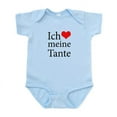 thumbnail image 1 of CafePress - I Love Aunt (German) Infant Bodysuit - Baby Light Bodysuit, Size Newborn - 24 Months, 1 of 4