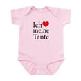 thumbnail image 1 of CafePress - I Love Aunt (German) Infant Bodysuit - Baby Light Bodysuit, Size Newborn - 24 Months, 1 of 4