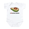 thumbnail image 1 of CafePress - I Love Avocado Infant Bodysuit - Baby Light Bodysuit, Size Newborn - 24 Months, 1 of 4