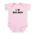 thumbnail image 1 of CafePress - I Love BIG BEN Infant Bodysuit - Baby Light Bodysuit, Size Newborn - 24 Months, 1 of 4
