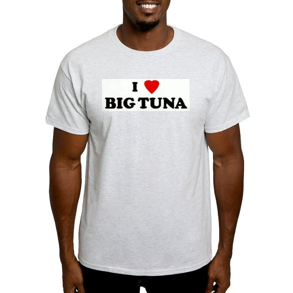 CafePress - I Love BIG TUNA Light T Shirt - Men's Classic Graphic T-Shirt
