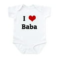 thumbnail image 1 of CafePress - I Love Baba Infant Bodysuit - Baby Light Bodysuit, Size Newborn - 24 Months, 1 of 4