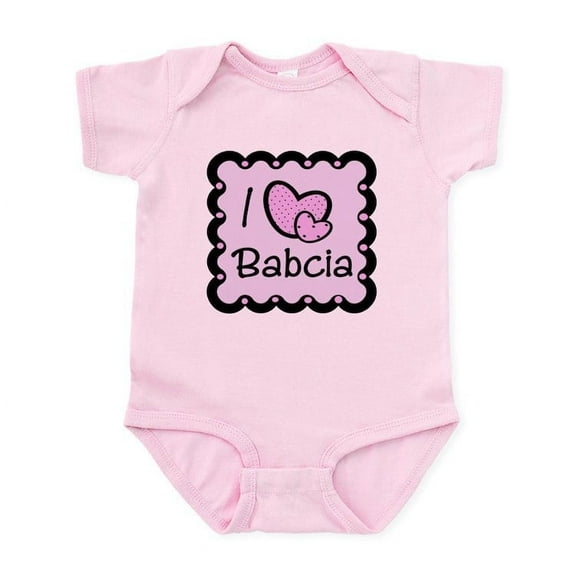CafePress - I Love Babcia Infant Bodysuit - Baby Light Bodysuit, Size Newborn - 24 Months
