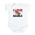 thumbnail image 1 of CafePress - I Love Bagels Infant Bodysuit - Baby Light Bodysuit, Size Newborn - 24 Months, 1 of 4