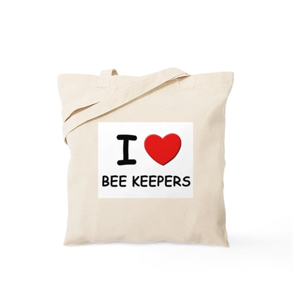 CafePress - I Love Bee Keepers Tote Bag - Unisex Canvas Tote Bag, Beige, 1-Piece