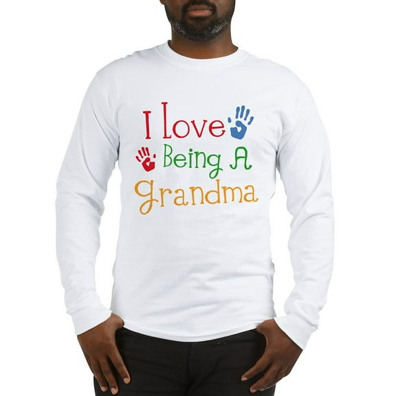 CafePress - I Love Being A Grandma Long Sleeve T Shirt - Unisex Cotton Long Sleeve T-Shirt