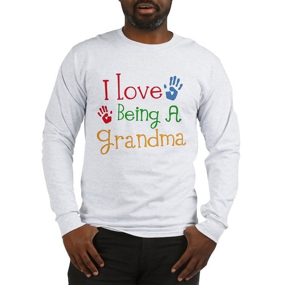 CafePress - I Love Being A Grandma Long Sleeve T Shirt - Unisex Cotton Long Sleeve T-Shirt