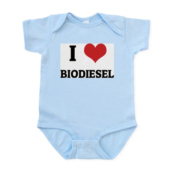 CafePress - I Love Biodiesel Infant Creeper - Baby Light Bodysuit, Size Newborn - 24 Months
