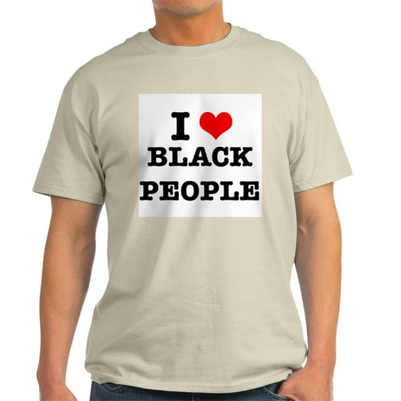 CafePress - I Love Black People Light T Shirt - Men's Classic Graphic T-Shirt