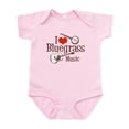 thumbnail image 1 of CafePress - I Love Bluegrass Infant Bodysuit - Baby Light Bodysuit, Size Newborn - 24 Months, 1 of 4
