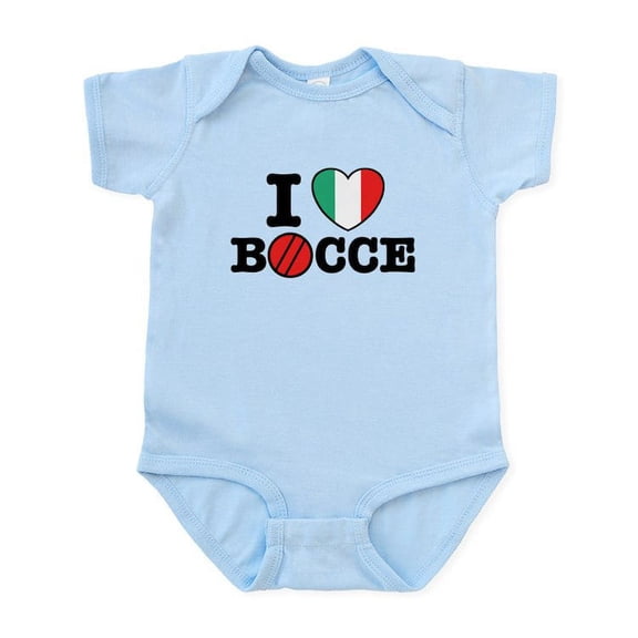 CafePress - I Love Bocce Infant Bodysuit - Baby Light Bodysuit, Size Newborn - 24 Months