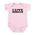 thumbnail image 1 of CafePress - I Love Book Club Infant Bodysuit - Baby Light Bodysuit, Size Newborn - 24 Months, 1 of 4