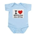 thumbnail image 1 of CafePress - I Love Brazilian Jiu Jitsu Infant Bodysuit - Baby Light Bodysuit, Size Newborn - 24 Months, 1 of 4