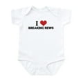 thumbnail image 1 of CafePress - I Love Breaking News Infant Creeper - Baby Light Bodysuit, Size Newborn - 24 Months, 1 of 4