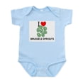 thumbnail image 1 of CafePress - I Love Brussels Sprouts Infant Bodysuit - Baby Light Bodysuit, Size Newborn - 24 Months, 1 of 4