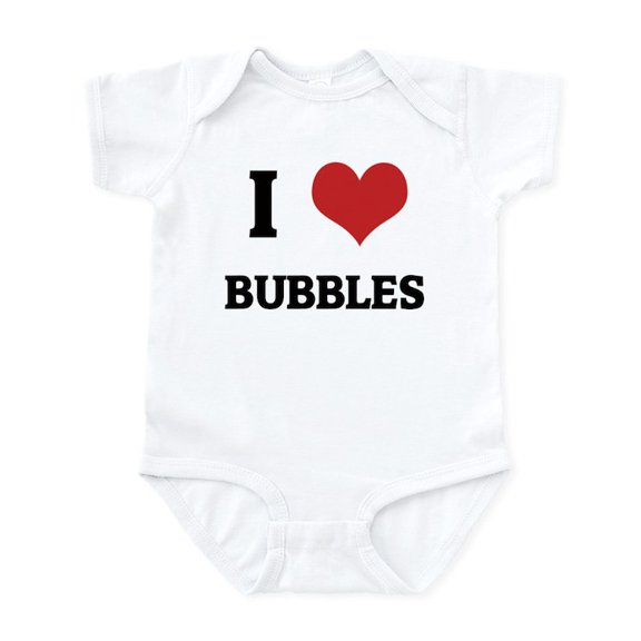 CafePress - I Love Bubbles Infant Creeper - Baby Light Bodysuit, Size Newborn - 24 Months