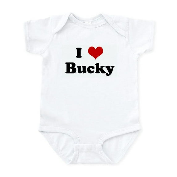 CafePress - I Love Bucky Infant Bodysuit - Baby Light Bodysuit, Size Newborn - 24 Months