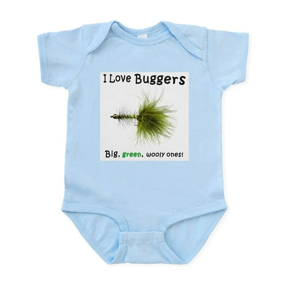 CafePress - I Love Buggers Infant Creeper - Baby Light Bodysuit, Size Newborn - 24 Months