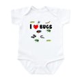 thumbnail image 1 of CafePress - I Love Bugs (Infant Bodysuit) - Baby Light Bodysuit, Size Newborn - 24 Months, 1 of 4
