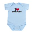 thumbnail image 1 of CafePress - I Love Burpees Infant Bodysuit - Baby Light Bodysuit, Size Newborn - 24 Months, 1 of 4