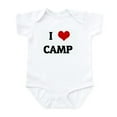 thumbnail image 1 of CafePress - I Love CAMP Infant Bodysuit - Baby Light Bodysuit, Size Newborn - 24 Months, 1 of 4