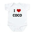 thumbnail image 1 of CafePress - I Love COCO Infant Bodysuit - Baby Light Bodysuit, Size Newborn - 24 Months, 1 of 4