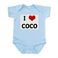 thumbnail image 1 of CafePress - I Love COCO Infant Bodysuit - Baby Light Bodysuit, Size Newborn - 24 Months, 1 of 4
