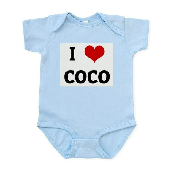 CafePress - I Love COCO Infant Bodysuit - Baby Light Bodysuit, Size Newborn - 24 Months