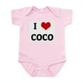 thumbnail image 1 of CafePress - I Love COCO Infant Bodysuit - Baby Light Bodysuit, Size Newborn - 24 Months, 1 of 4
