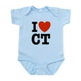 thumbnail image 1 of CafePress - I Love CT Infant Bodysuit - Baby Light Bodysuit, Size Newborn - 24 Months, 1 of 4