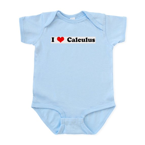 CafePress - I Love Calculus Infant Creeper - Baby Light Bodysuit, Size Newborn - 24 Months