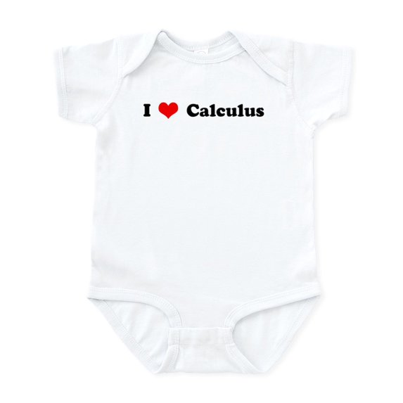 CafePress - I Love Calculus Infant Creeper - Baby Light Bodysuit, Size Newborn - 24 Months