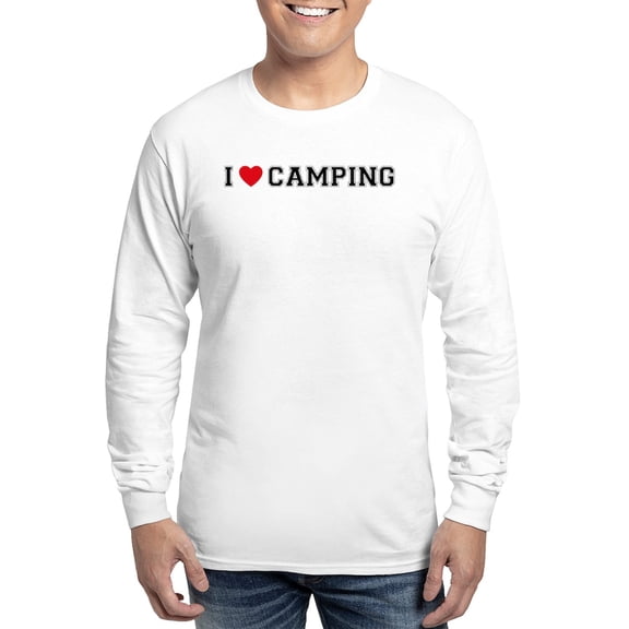 CafePress - I Love Camping Long Sleeve T Shirt - Unisex Cotton Long Sleeve T-Shirt