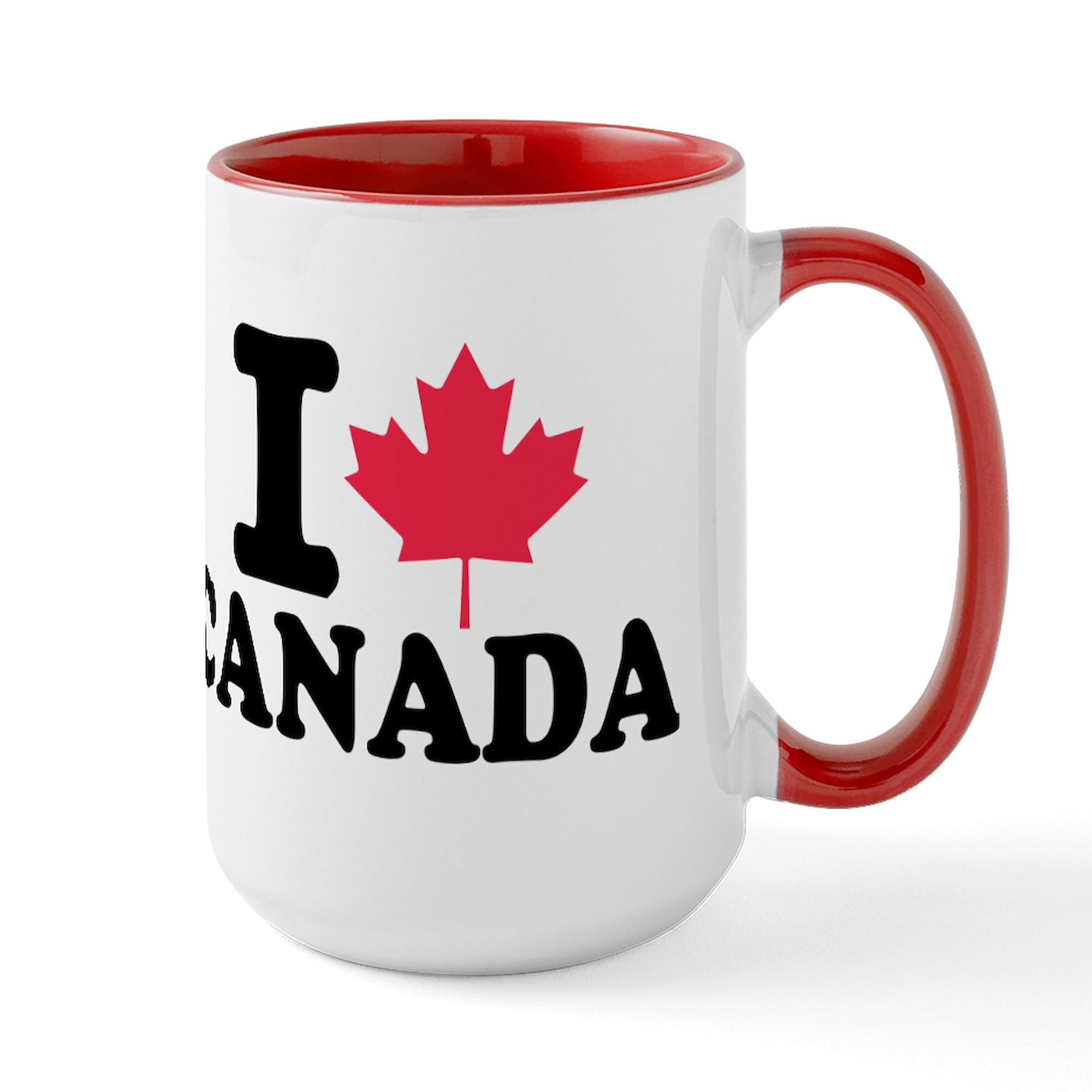 CafePress - I Love Canada Large Mug - 15 oz Ceramic Large White Nolvety ...