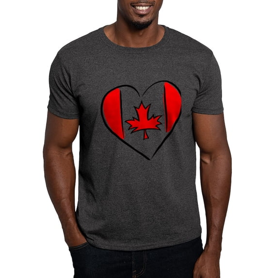 CafePress - I Love Canada Light T Shirt - Men's Classic Graphic Cotton T-Shirt