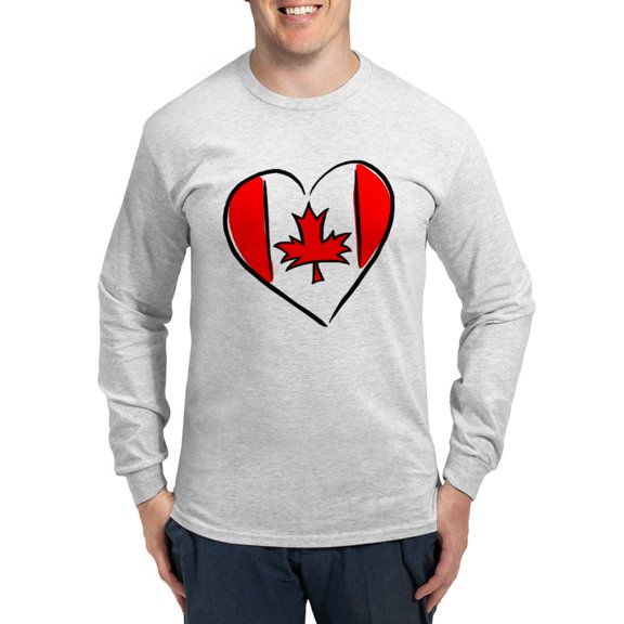 CafePress - I Love Canada Long Sleeve T Shirt - Unisex Cotton Long Sleeve T-Shirt