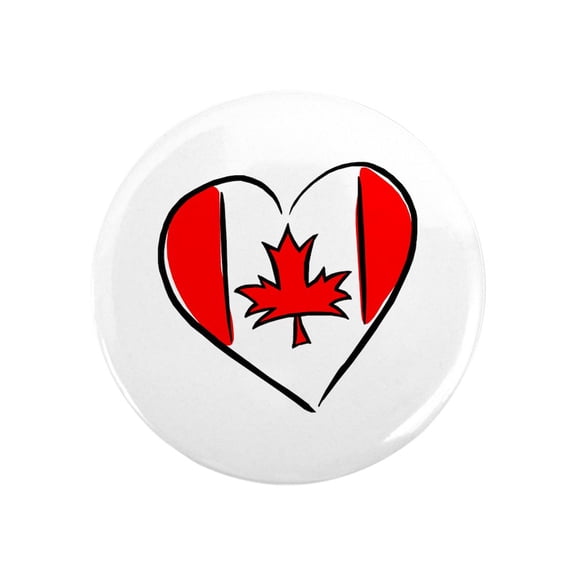 CafePress - I Love Canada Magnet - 2.25" Round Magnet, Refrigerator Magnet, Button Magnet Style