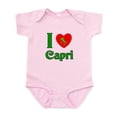 thumbnail image 1 of CafePress - I Love Capri Italy Infant Bodysuit - Baby Light Bodysuit, Size Newborn - 24 Months, 1 of 4