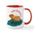 thumbnail image 1 of CafePress - I Love Capybaras Mugs - 11 oz Ceramic Mug - Novelty Coffee Tea Cup, 1 of 4